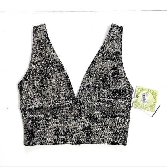 ALYTHEA Corset top In Metallic Gold Black New with Tag - Picture 2 of 8